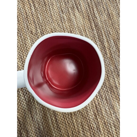 RAE DUNN Italy Mug White With Red Lining Coffee Cup Travel - Picture 5 of 5